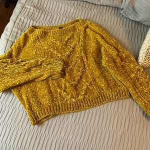 Yellow crop sweater